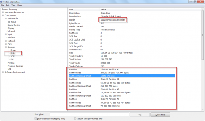 msinfo32 - Samsung 830 - alignment