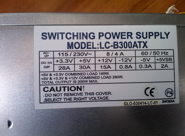 Eladó táp: LC-B300ATX 300W - HardverApró