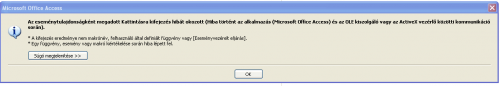 Access hiba