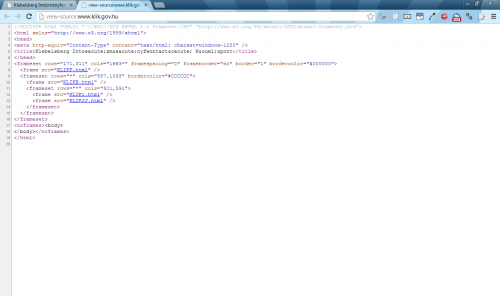 Klebelsberg Intézményfenntartó Központ szánalmas honlapja - source
