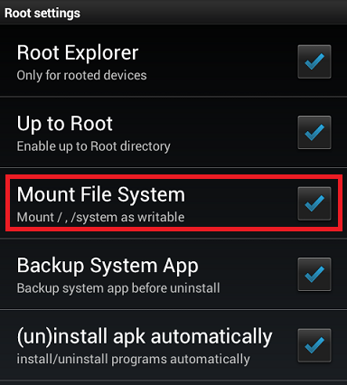 Mount File System
