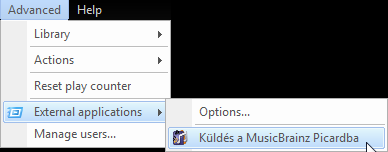 Helium Music Manager: Advanced - External applications - Options... Helium Music Manager: Advanced - External applications - Options...