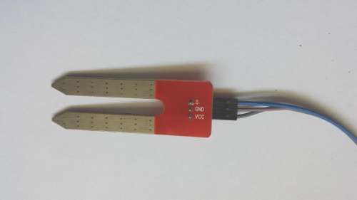 talajnedvesség-érzékelő hátoldala