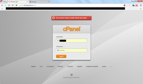 Opera Developer 18.0.1277.0 - no passwords saved, but cPanel...