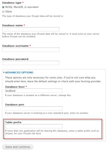 Drupal 7 table prefix