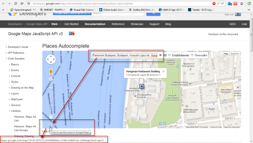 Google Maps coordinates