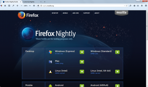 Firefox Nightly 28.0a1 (2013-11-20)