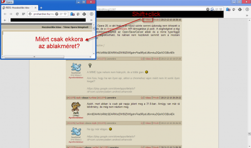 Opera Developer 20.0.1346.0, Shift+klikk