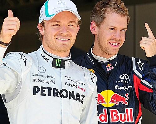 Rosberg & Vettel