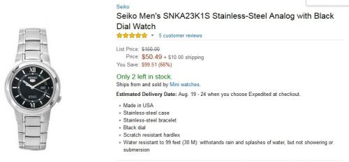 Seiko 5 SNKA23K1S