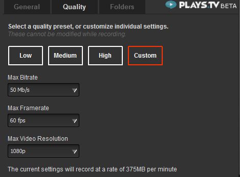 GE appban max quality beállítások