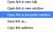 Linken jobb gomb inkognitó ablak nyitása.
