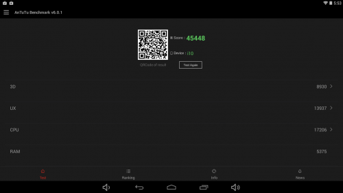 Antutu 3D on Cubei10