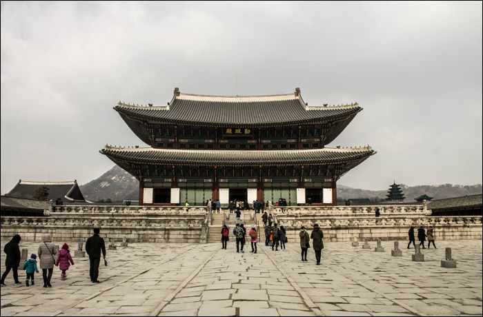 A Gyeongbukgung Palota részlete.
