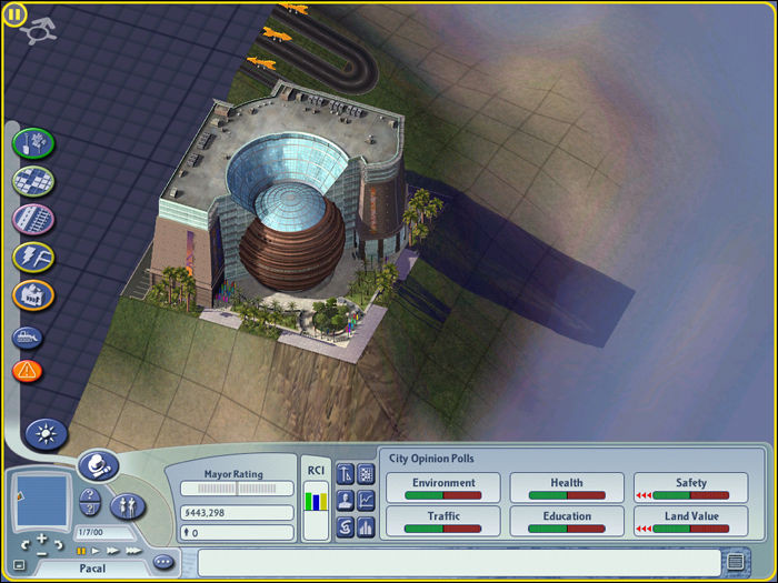 A Sim City 4-ben megjelenő The Living Mall.