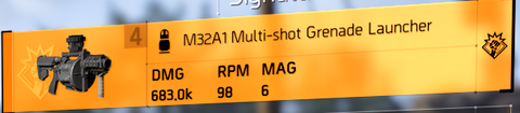M32A1 Multi-shot Grenade Launcher