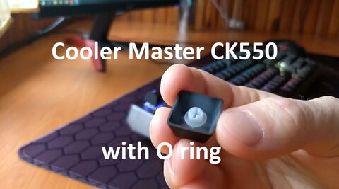 Cooler Master CK550 Brown switch - without and with O ring