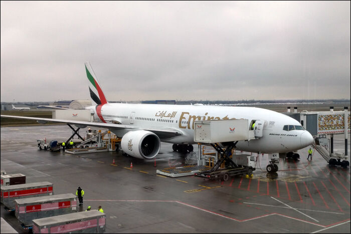 A 2020-as év utolsó Budapest - Dubai járatát az Emirates valószínűleg egyik legszakadtatt Boeing 777-200LR gépe szolgálta ki.